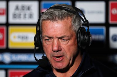Wakefield Trinity 'nin baş antrenörü Daryl Powell, 11 Nisan 2025' te St Helens-Wakefield Trinity maçında Betfred Süper Lig 7.