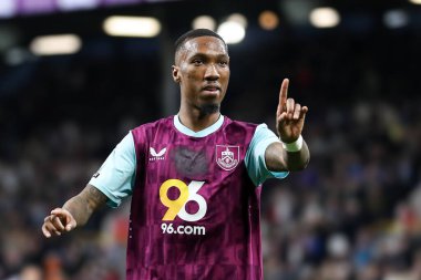 Burnley 'den Jaidon Anthony, 11 Nisan 2025' te Burnley ile Norwich City arasındaki Gökyüzü İddia Şampiyonası maçında 2-0 'lık golü kutluyor.