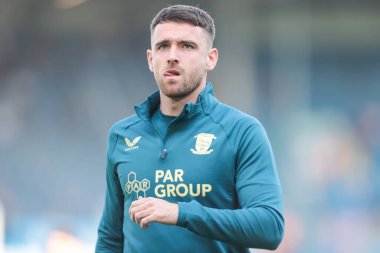 Preston North End 'den Ben Whiteman 12 Nisan 2025' te İngiltere, Elland Road 'da oynanan Sky Bet Şampiyonası maçında Leeds United ve Preston North End maçında ısınma turunda