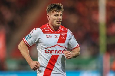 Hull KR 'dan Tom Davies 7. Betfred Süper Lig karşılaşmasında Hull KR, Wigan Warriors' a karşı Sewell Group Craven Park, Kingston üzerine Hull, İngiltere, 11 Nisan 2025