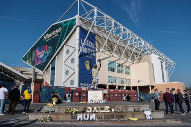 Elland Road 'un, 12 Nisan 2025' te Leeds United ve Preston North End arasında oynanan Sky Bet Şampiyonası öncesi genel görüntüsü.