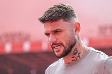 Nottingham Ormanı 'ndan Morato Premier Lig maçı sırasında Nottingham Forest, Everton' a karşı City Ground, Nottingham, İngiltere, 12 Nisan 2025 'de geldi.