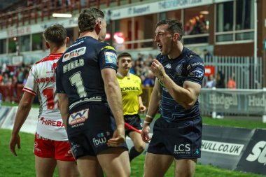 Wigan Warriors 'dan Jake Wardle, 11 Nisan 2025 tarihinde İngiltere' nin Hull kentinde bulunan Sewell Group Craven Park, Kingston 'da oynanan 7.