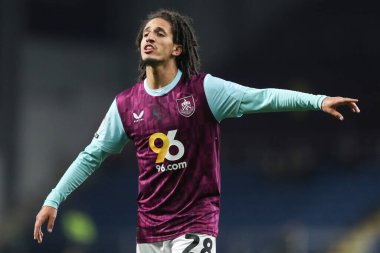 Burnley 'den Hannibal Mejbri Gökyüzü İddia Şampiyonası maçında Burnley, Norwich City' ye karşı Turf Moor, Burnley, İngiltere, 11 Nisan 2025