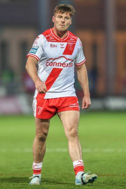 Hull KR 'dan Tom Davies 7. Betfred Süper Lig karşılaşmasında Hull KR, Wigan Warriors' a karşı Sewell Group Craven Park, Kingston üzerine Hull, İngiltere, 11 Nisan 2025