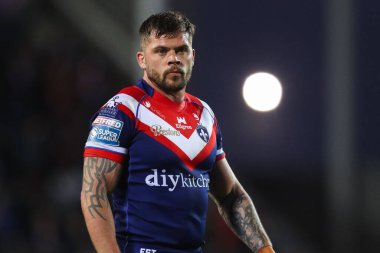 Wakefield Trinity 'den Liam Hood, Betfred Süper Lig 7. Raundunda St Helens' e karşı Wakefield Trinity, St Helens Stadyumu, 11 Nisan 2025