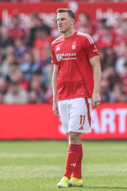 Nottingham Ormanı 'ndan Chris Wood Premier League maçı sırasında Nottingham Forest, Everton' a karşı City Ground, Nottingham, İngiltere, 12 Nisan 2025