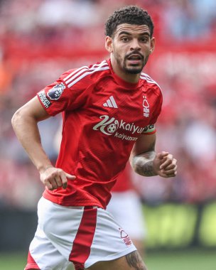 Nottingham Ormanı 'ndan Morgan Gibbs-White Premier League maçı sırasında Nottingham Forest Everton' a karşı City Ground, Nottingham, İngiltere, 12 Nisan 2025