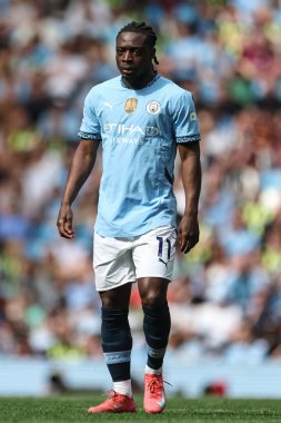 Manchester City Premier Lig maçı sırasında Manchester City ile Crystal Palace maçında Etihad Stadyumu, Manchester, İngiltere, 12 Nisan 2025