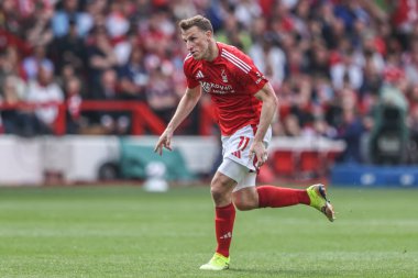 Nottingham Ormanı 'ndan Chris Wood Premier League maçı sırasında Nottingham Forest, Everton' a karşı City Ground, Nottingham, İngiltere, 12 Nisan 2025