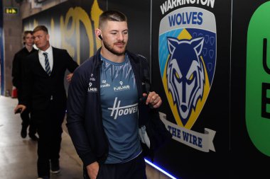 Warrington Wolves 'tan Danny Walker, 12 Nisan 2025' te Warrington Jones Stadyumu 'nda oynanan Warrington Wolves vs Hull FC karşılaşmasında Betfred Süper Lig 7.