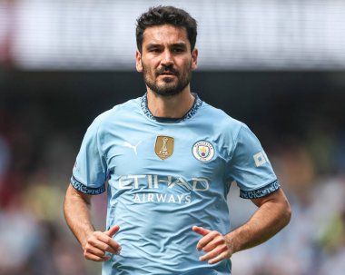 Manchester City Premier League maçı sırasında Manchester City, Etihad Stadyumu 'nda Crystal Palace' a karşı 12 Nisan 2025