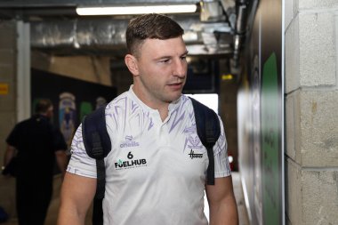 Warrington Wolves 'tan George Williams, 12 Nisan 2025' te Warrington Jones Stadyumu 'nda oynanan Warrington Wolves vs Hull FC karşılaşmasında Betfred Süper Lig 7.
