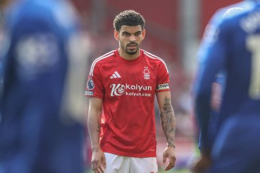 Nottingham Ormanı 'ndan Morgan Gibbs-White Premier League maçı sırasında Nottingham Forest Everton' a karşı City Ground, Nottingham, İngiltere, 12 Nisan 2025