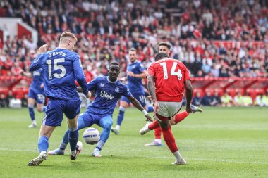 Nottingham Ormanı 'ndan Callum Hudson-Odoi Premier League maçında gol attı Nottingham Forest, Everton' a karşı City Ground, Nottingham, İngiltere, 12 Nisan 2025