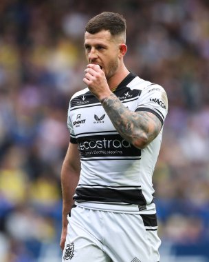7. Betfred Süper Lig karşılaşmasında Hull FC 'den Cade Cust maçı Warrington Wolves vs Hull FC' ye karşı Halliwell Jones Stadyumu, Warrington, İngiltere, 12 Nisan 2025