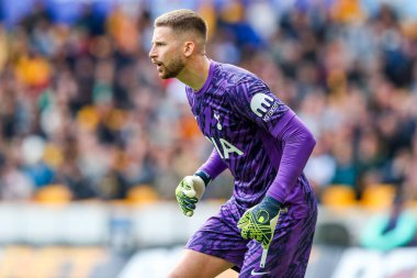 Tottenham Hotspur 'dan Guglielmo Vicario Premier League maçı sırasında Wolverhampton Wanderers Tottenham Hotspur' a karşı Molineux, Wolverhampton, Birleşik Krallık 'ta 13 Nisan 2025' te