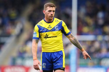 Warrington Wolves 'tan Marc Sneyd, 12 Nisan 2025' te Warrington, İngiltere 'deki Halliwell Jones Stadyumu' nda oynanan 7.