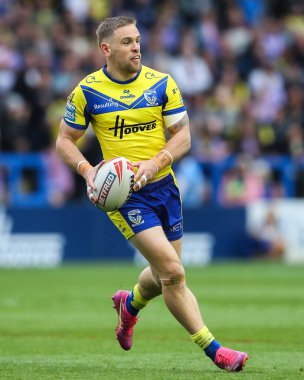 Warrington Wolves 'tan Matt Dufty, 12 Nisan 2025' te İngiltere 'nin Warrington şehrinde oynanan 7. Betfred Süper Lig karşılaşmasında Warrington Wolves' a karşı Hull FC karşılaşmasında maç yapıyor.