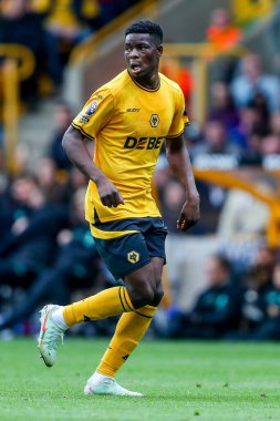 Wolverhampton Wanderers 'dan Marshall Munetsi Premier League maçında Wolverhampton Wanderers Tottenham Hotspur' a karşı Molineux, Wolverhampton, Birleşik Krallık, 13 Nisan 2025