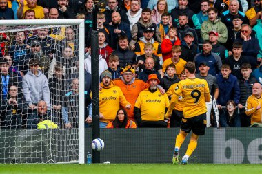 Wolverhampton Wanderers takımından Jorgen Strand Larsen, Premier League maçında Wolverhampton Wanderers 'a karşı Tottenham Hotspur maçında 1-3 berabere kaldı.
