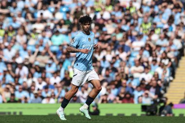 Manchester City 'den Nico O' Reilly Premier League maçında Manchester City, Etihad Stadyumu 'nda Crystal Palace' a karşı, 12 Nisan 2025