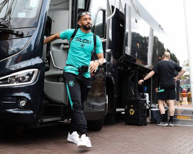 Wolverhampton Wanderers 'dan Matheus Cunha, 13 Nisan 2025' te Wolverhampton Wanderers ile Tottenham Hotspur arasında oynanan Premier League karşılaşmasından önce geldi.