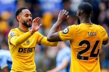 Wolverhampton Wanderers 'dan Matheus Cunha, Tottenham Hotspur' a karşı oynanan Premier League maçında Toti 'yi kabul etti.