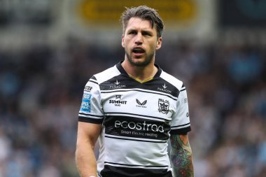 Hull FC 'den Tom Briscoe 7. Betfred Süper Lig karşılaşmasında Warrington Wolves, Hull FC' ye karşı Halliwell Jones Stadyumu, Warrington, İngiltere, 12 Nisan 2025