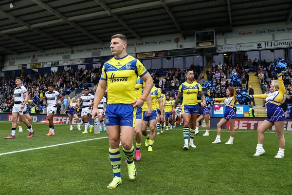 Warrington Wolves 'dan George Williams Betfred Süper Lig 7. Raundunda Warrington Wolves, Hull FC' ye karşı Halliwell Jones Stadyumu, Warrington, İngiltere, 12 Nisan 2025
