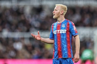 Kristal Saray 'dan Eberechi Eze Premier Lig karşılaşması sırasında Newcastle United, St. James' s Park, Newcastle, İngiltere 'de Crystal Palace' a karşı, 16 Nisan 2025