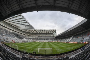 Premier Lig maçı sırasında St James Park 'ın genel görünümü Newcastle United' a karşı Crystal Palace St. James 's Park, Newcastle, İngiltere, 16 Nisan 2025