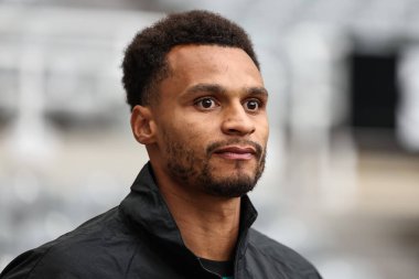 Newcastle United takımından Jacob Murphy, İngiltere 'nin Newcastle kentindeki St. James' s Park 'ta oynanan Newcastle United - Crystal Palace Premier League maçı sırasında geldi.