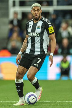 Newcastle United 'dan Joelinton Premier Lig maçı sırasında Newcastle United, St. James' s Park 'ta Crystal Palace' a karşı, Newcastle, İngiltere, 16 Nisan 2025