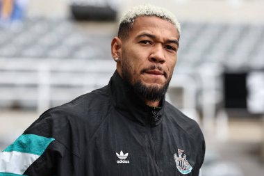Newcastle United takımından Joelinton, Premier Lig maçı sırasında St.James 's Park, Newcastle, İngiltere' de oynanan Newcastle United - Crystal Palace maçına geldi.