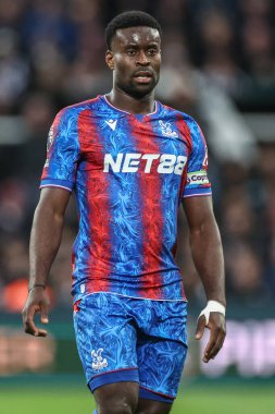Kristal Saray 'dan Marc Guhi Premier Lig maçı sırasında Newcastle United, Crystal Palace' a karşı St. James 's Park, Newcastle, İngiltere, 16 Nisan 2025
