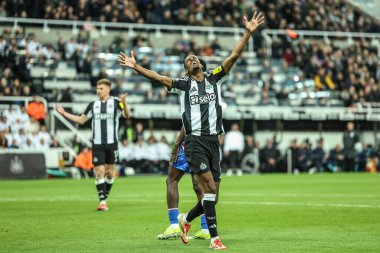 Newcastle United 'tan Alexander Isak, Premier League maçı Newcastle United' ın St. James 's Park, Newcastle, İngiltere' de 16 Nisan 2025 'te oynadığı Crystal Palace maçında attığı golü kaçırdı.