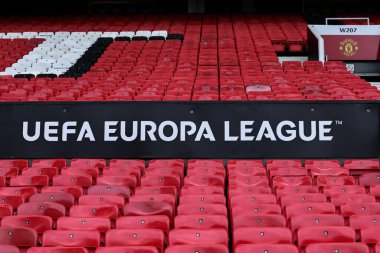 Manchester United, Old Trafford, UEFA Avrupa Ligi çeyrek finalleri öncesinde genel bir görünüm Manchester United - Lyon maçı Old Trafford, Manchester, İngiltere, 17 Nisan 2025