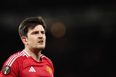 Manchester United, Manchester United ile 17 Nisan 2025 'te oynanan UEFA Avrupa Ligi çeyrek final maçında oynanan Old Trafford, Manchester United - Lyon maçında Harry Maguire