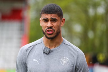 Blackpool 'dan Ashley Fletcher 18 Nisan 2025' te İngiltere 'deki Lamex Stevenage Stevenage-Blackpool maçından sonra bir röportaj verdi.