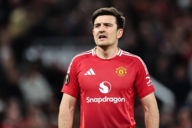 Manchester United, Manchester United ile 17 Nisan 2025 'te oynanan UEFA Avrupa Ligi çeyrek final maçında oynanan Old Trafford, Manchester United - Lyon maçında Harry Maguire