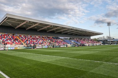 DIY Kitchens Stadyumu 'nun Betfred Süper Lig 8. Raundunda Wakefield Trinity, Castleford Tigers' a karşı DIY Kitchens Stadyumu, Wakefield, Birleşik Krallık 'ta 17 Nisan 2025' te oynanan karşılaşma genel bir görüntüsü.