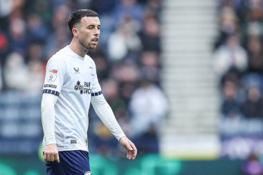 Preston North End 'den Sam Greenwood 18 Nisan 2025' te İngiltere 'nin Deepdale şehrinde oynanan Preston North End-Queens Park Rangers maçında