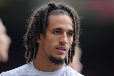 Burnley 'den Hannibal Mejbri Gökyüzü İddia Şampiyonası öncesinde Watford Burnley' e karşı Vicarage Road, Watford, İngiltere, 18 Nisan 2025