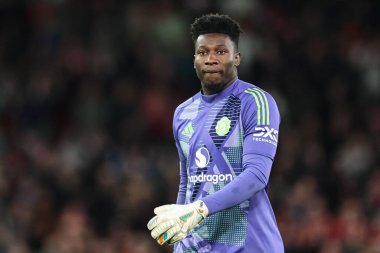 Manchester United ile Manchester United arasında oynanan çeyrek final maçında 17 Nisan 2025 tarihinde Manchester United ve Lyon 'a karşı Old Trafford, Manchester, İngiltere