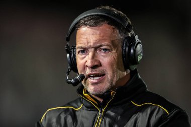 Danny McGuire Castleford Tigers 'ın baş antrenörü, 17 Nisan 2025' te Wakefield, İngiltere 'deki DIY Kitchens Stadyumu' nda oynanan Betfred Süper Lig 8.