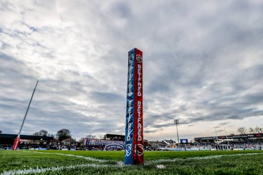 DIY Kitchens Stadyumu 'nun Betfred Süper Lig 8. Raundunda Wakefield Trinity, Castleford Tigers' a karşı DIY Kitchens Stadyumu, Wakefield, Birleşik Krallık 'ta 17 Nisan 2025' te oynanan karşılaşma genel bir görüntüsü.