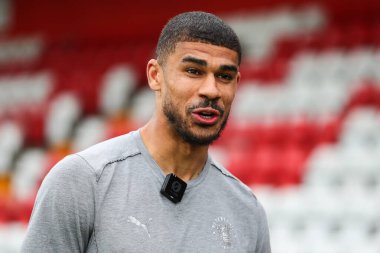 Blackpool 'dan Ashley Fletcher 18 Nisan 2025' te İngiltere 'deki Lamex Stevenage Stevenage-Blackpool maçından sonra bir röportaj verdi.