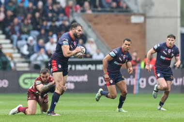 St. Helens takımından Alex Walmsley, 18 Nisan 2025 'te İngiltere' nin Wigan kentinde oynanan The Brick Community Stadyumu 'nda oynanan 8.