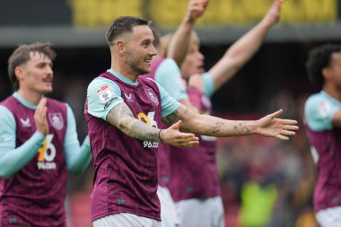 Burnley 'den Josh Brownhill 18 Nisan 2025' te Watford - Burnley maçından sonra Vicarage Road, Watford, İngiltere